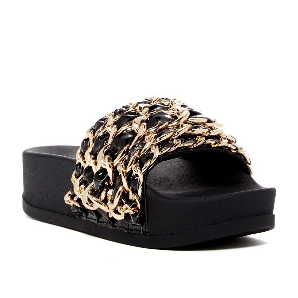 Jeffrey Campbell Edie Platform Slide Sandals
